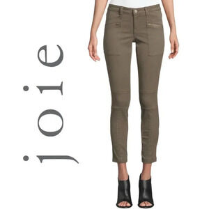 Joie, Hazina Studded Skinny Jeans, “Fatigue”, Brown Green, Army